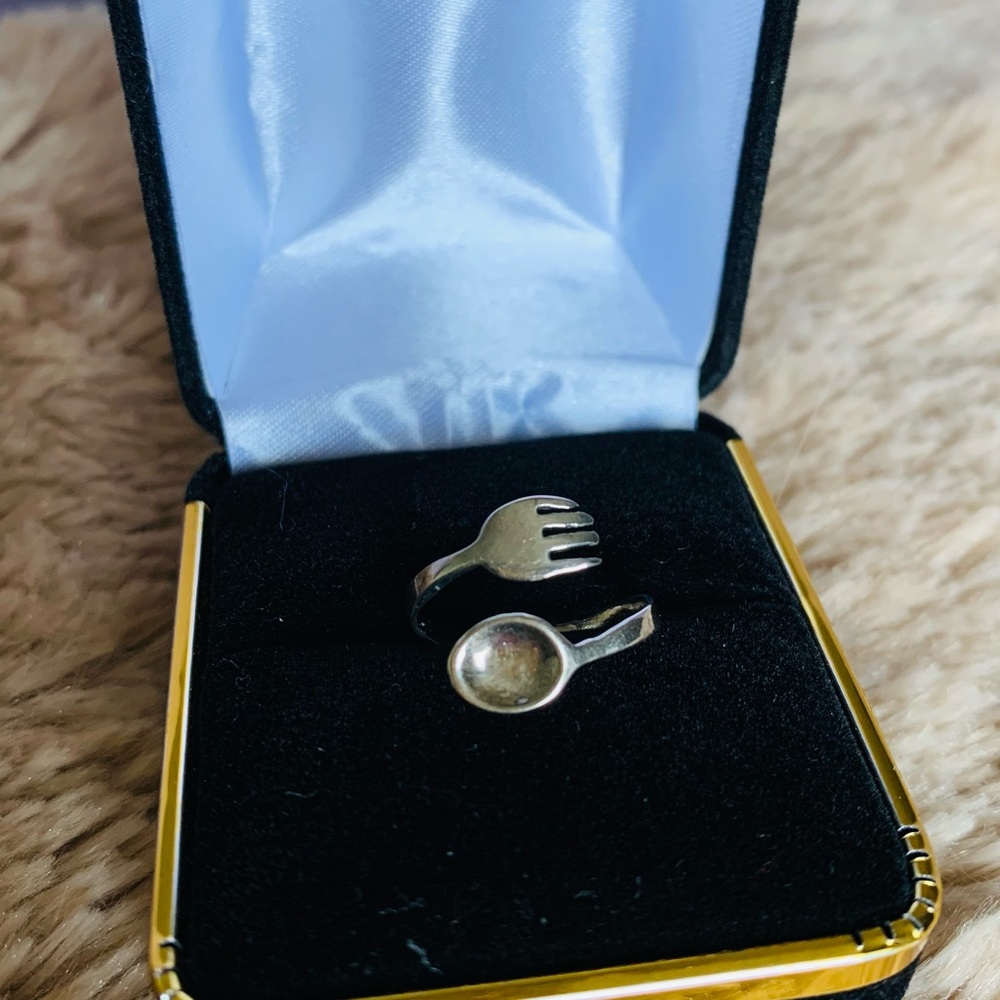 Fork & Spoon Sterling Silver Ring